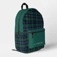 Plaid Robertson Green Purple Personalizado Tartán