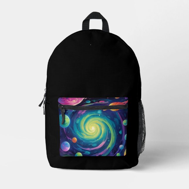 Mochila Impresa Planetary Spin (Anverso)