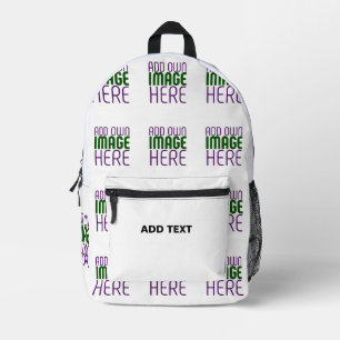 MOCHILA IMPRESA PLANTILLA DE TEXTO DE IMAGEN BLANCA SIMPLE EDITABL