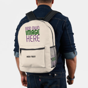 MOCHILA IMPRESA PLANTILLA DE TEXTO DE IMAGEN NATURAL SIMPLE EDITAB