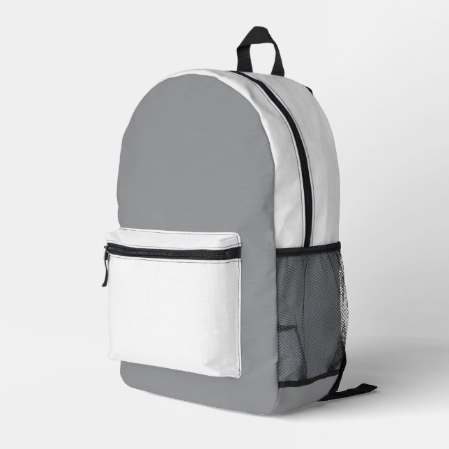 Mochila Impresa Plata moderna y simple (Esquina derecha trasera )