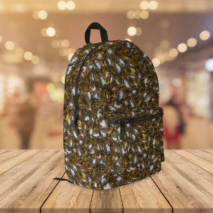 Mochila Impresa Plata y oro