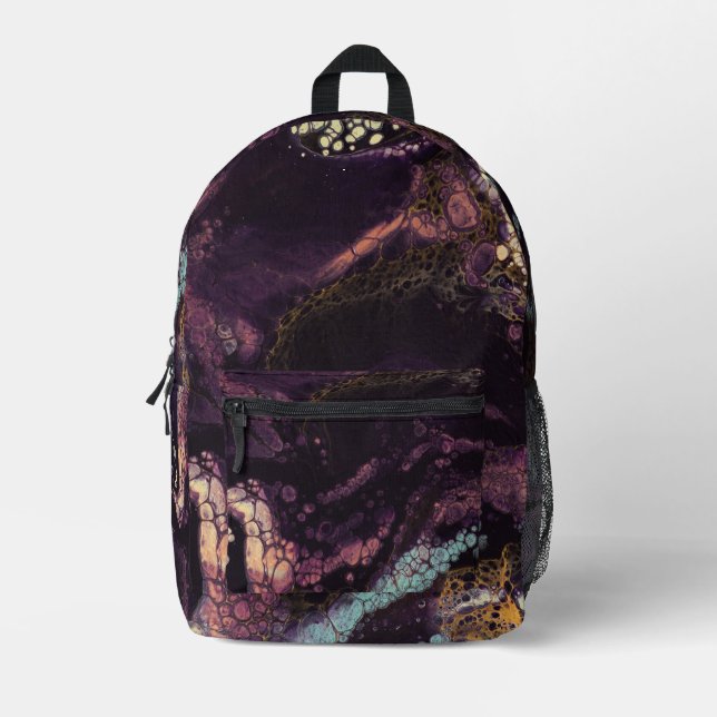 Mochila Impresa Pluma en las profundidades (Anverso)