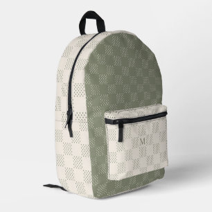 Mochila Impresa Polka-Dot verde oliva