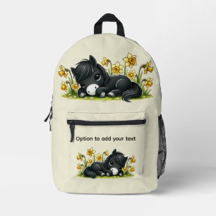 Mochila Impresa Pony y Pétalos