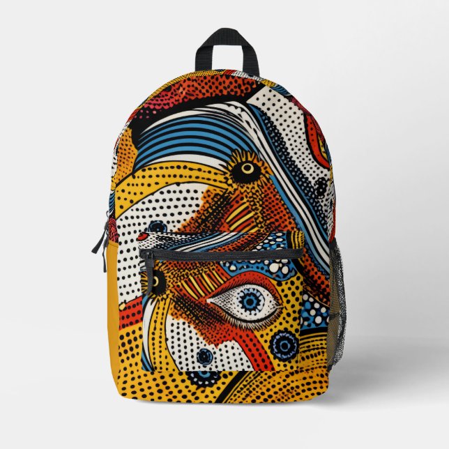 Mochila Impresa Pop Art Color Splash  (Anverso)