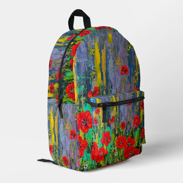 Mochila Impresa Poppies Back Pack (Esquina izquierda trasera)