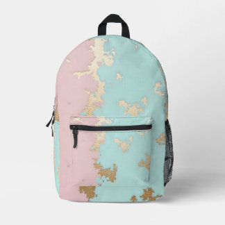 Mochila Impresa Popular Blush Pink Mint Gold Luxury Collection