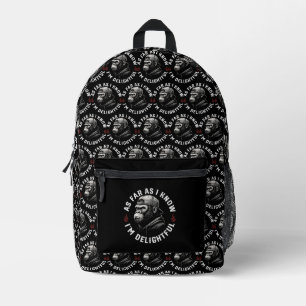 Mochila Impresa Por lo que sé, soy un mono divertido