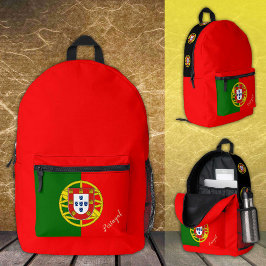 Mochila Impresa Portugal, mochila, bandera portuguesa / Personaliz