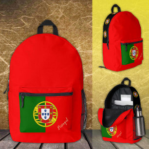 Mochila Impresa Portugal, mochila, bandera portuguesa / Personaliz