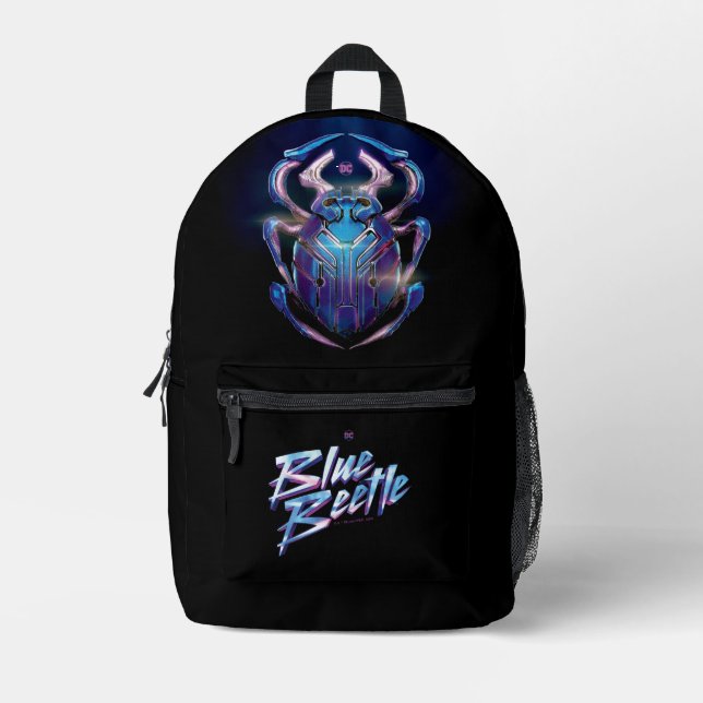 Mochila Impresa Poster teatral Blue Beetle Scarab (Anverso)