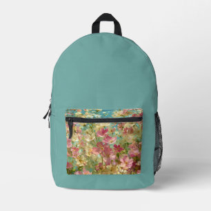 Mochila Impresa Prados Coloridos de Flores Silvestres 3