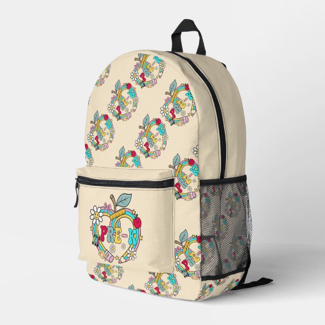 Mochila Impresa Pre K y Crema  (Esquina derecha trasera )