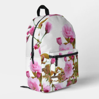 Mochila Impresa Primavera de bienvenida con flores de cerezo rosa