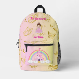Mochila Impresa Princesa de Dios -edicion niñas 