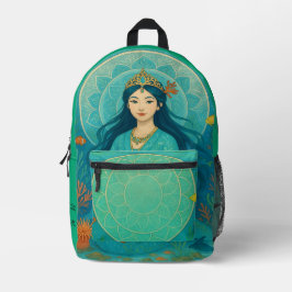 Mochila Impresa Princesa de sirena japonesa del chica de Cute nomb