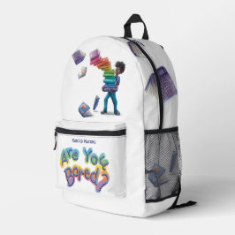 Mochila Impresa Print Cut Sew Backpack - Are You Bored?