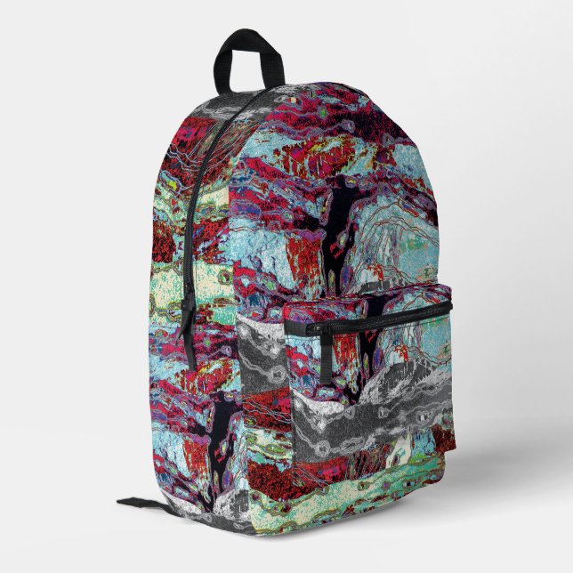 Mochila Impresa Print Cut Sew Bag – Strata Pulse (Esquina izquierda trasera)