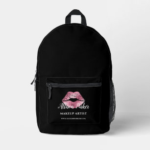 Mochila Impresa Profesional del artista de maquillaje de besos ros