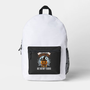 Mochila Impresa Profesor de Historia del Arte de Halloween Diseño
