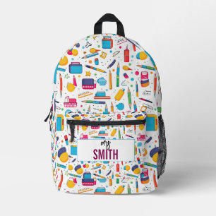 Mochila Impresa Profesora personalizada - Nombre personalizado de 