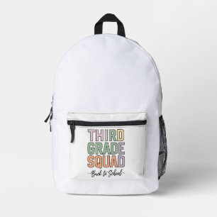 Mochila Impresa Profesores del Equipo de Tercer Grado Niños 3er Gr