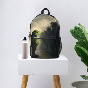 Mochila Impresa Protesta de la Rana de Portland