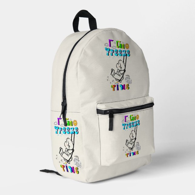 Mochila Impresa Puedo Congelar El Tiempo (Esquina izquierda trasera)
