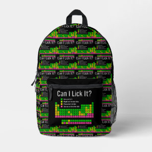 Mochila Impresa ¿Puedo Leer A Niños Estudiantes De Mesa Periódica?