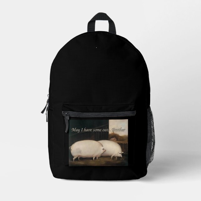 Mochila Impresa ¿Puedo tener avena, hermano? (Anverso)