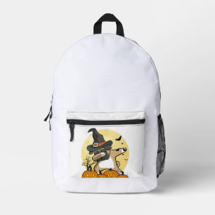 Mochila Impresa Pug haciendo dabbing en Halloween