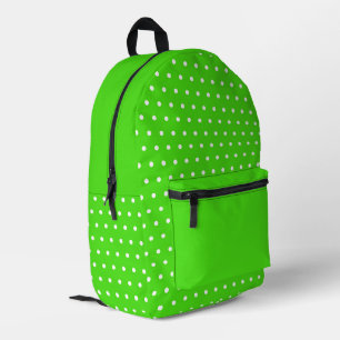 Mochila Impresa Punto de Polka juguetón - Verde fresco con encanto