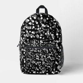 MOCHILA IMPRESA PUNTO NEGRO Y BLANCO