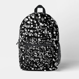 MOCHILA IMPRESA PUNTO NEGRO Y BLANCO
