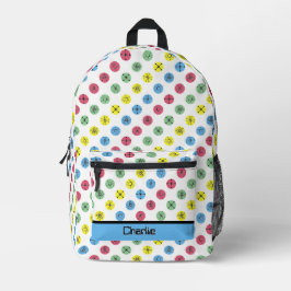 Mochila Impresa Puntos de polka retro