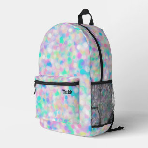 Mochila Impresa puntos pastel abstractos