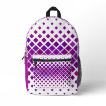 Purple Magenta Diamantes Design Back Pack