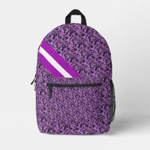 Mochila Impresa Púrpura cuadrado
