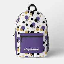 Púrpura de punto de polka retro personalizado