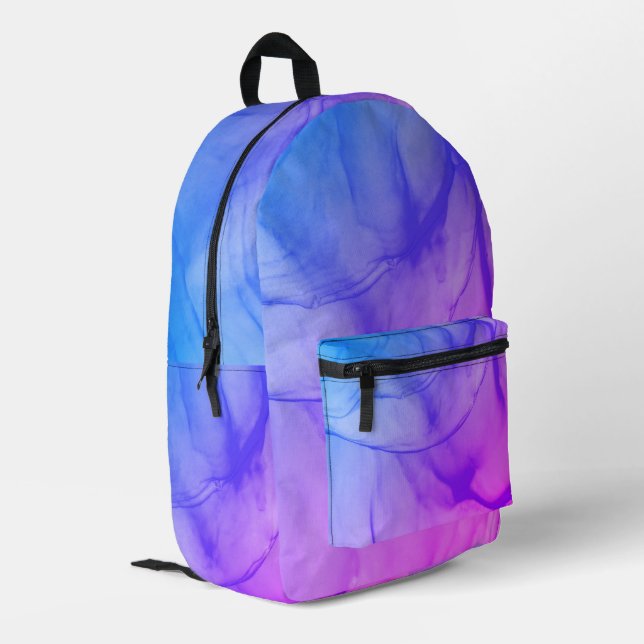 Mochila Impresa Púrpura en capas (Esquina izquierda trasera)