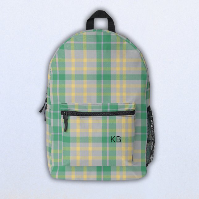 Mochila Impresa Púrpura Placa Verde Tartán Comprobar Iniciativas M (Subido por el creador)