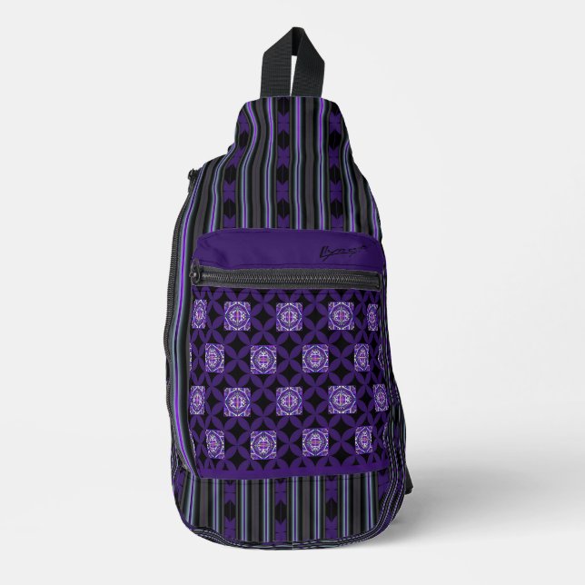 mochila impresa púrpura w3 (Anverso)