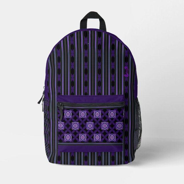 Mochila Impresa púrpura w3 (Anverso)