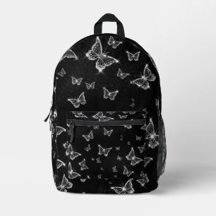 Mochila Impresa Purpurina Look Butterflies