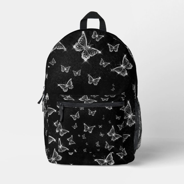 Mochila Impresa Purpurina Look Butterflies (Anverso)