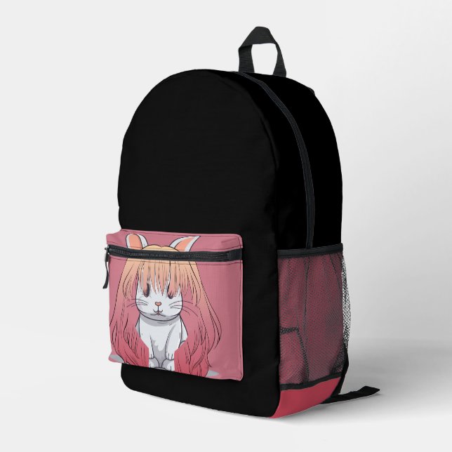 Mochila Impresa Rabbit in a Wig (Esquina derecha trasera )