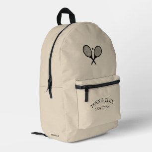 Mochila Impresa Raca personalizada de club de tenis Ecru Beige