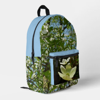 Mochila Impresa Ramas de Dogwood florecen árboles de primavera