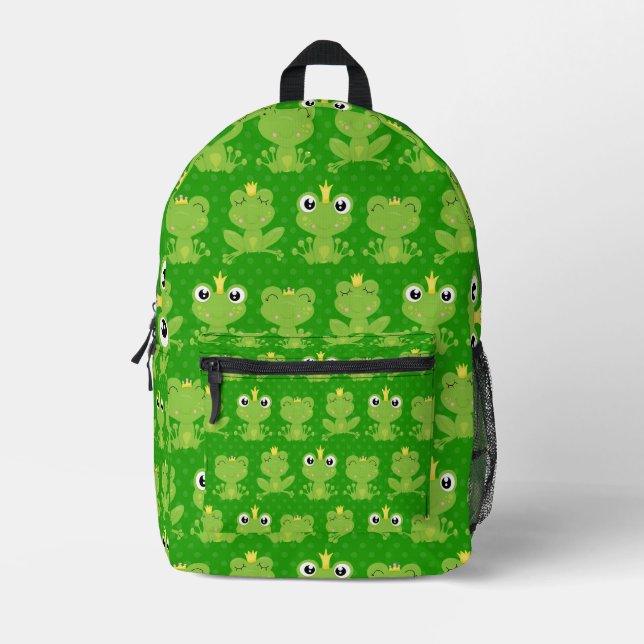 Mochila Impresa Rana verde graciosa (Anverso)
